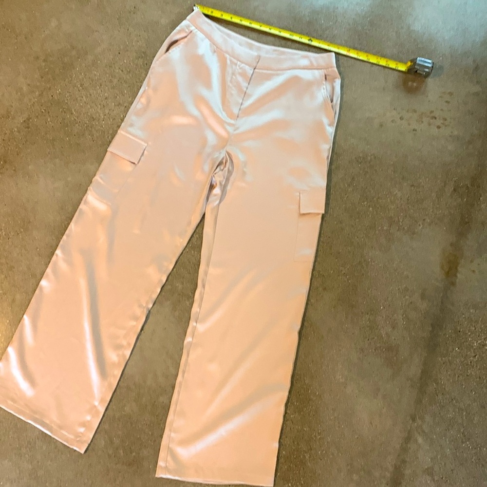 Satin cargo pants